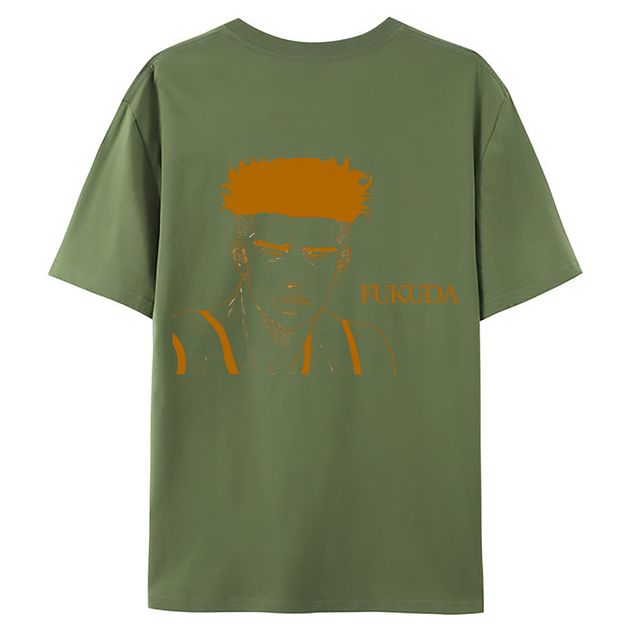 （画像用） SLAM DUNK／スラムダンク 綿100％ メンズ半袖Tシャツ（バックプリント） 通気性